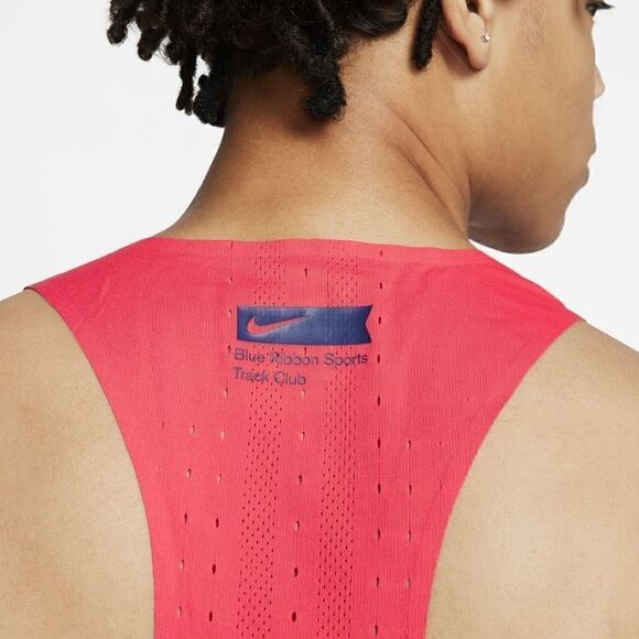 Nike Aeroswift Blue Ribbon Sports BRS Running Tank Top Singlet Red Blue White S - Picture 3 of 5